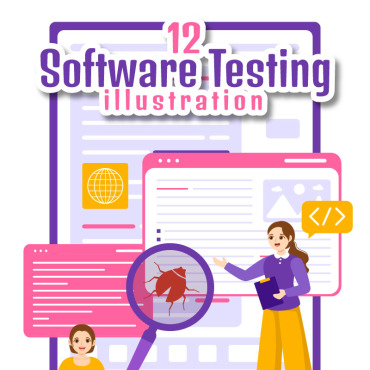 Testing Software Illustrations Templates 343987