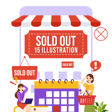 Out Sold Illustrations Templates 343989