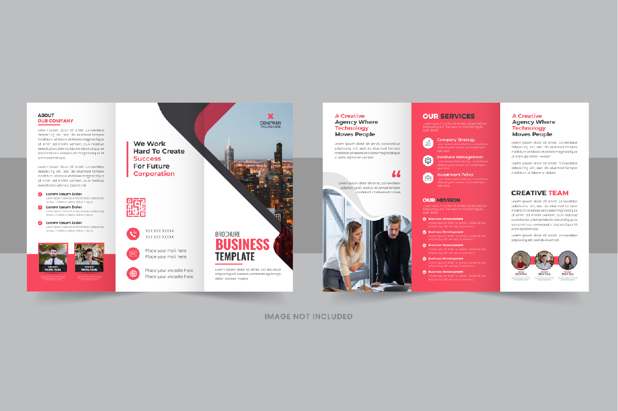 Business Trifold Brochure Template design