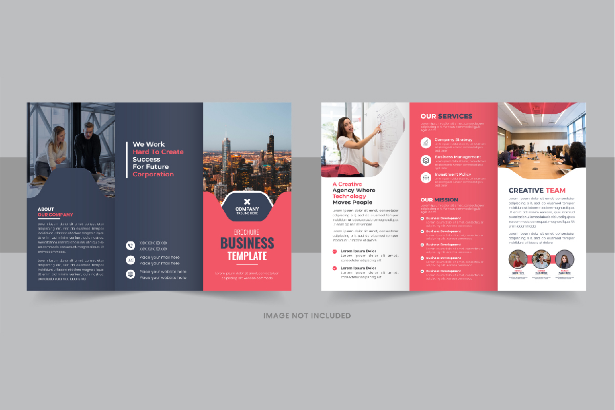 Business Trifold Brochure design layout