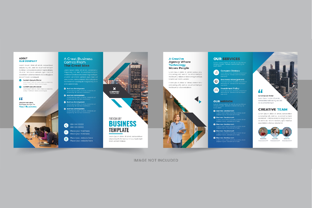 Business Trifold Brochure Template design layout