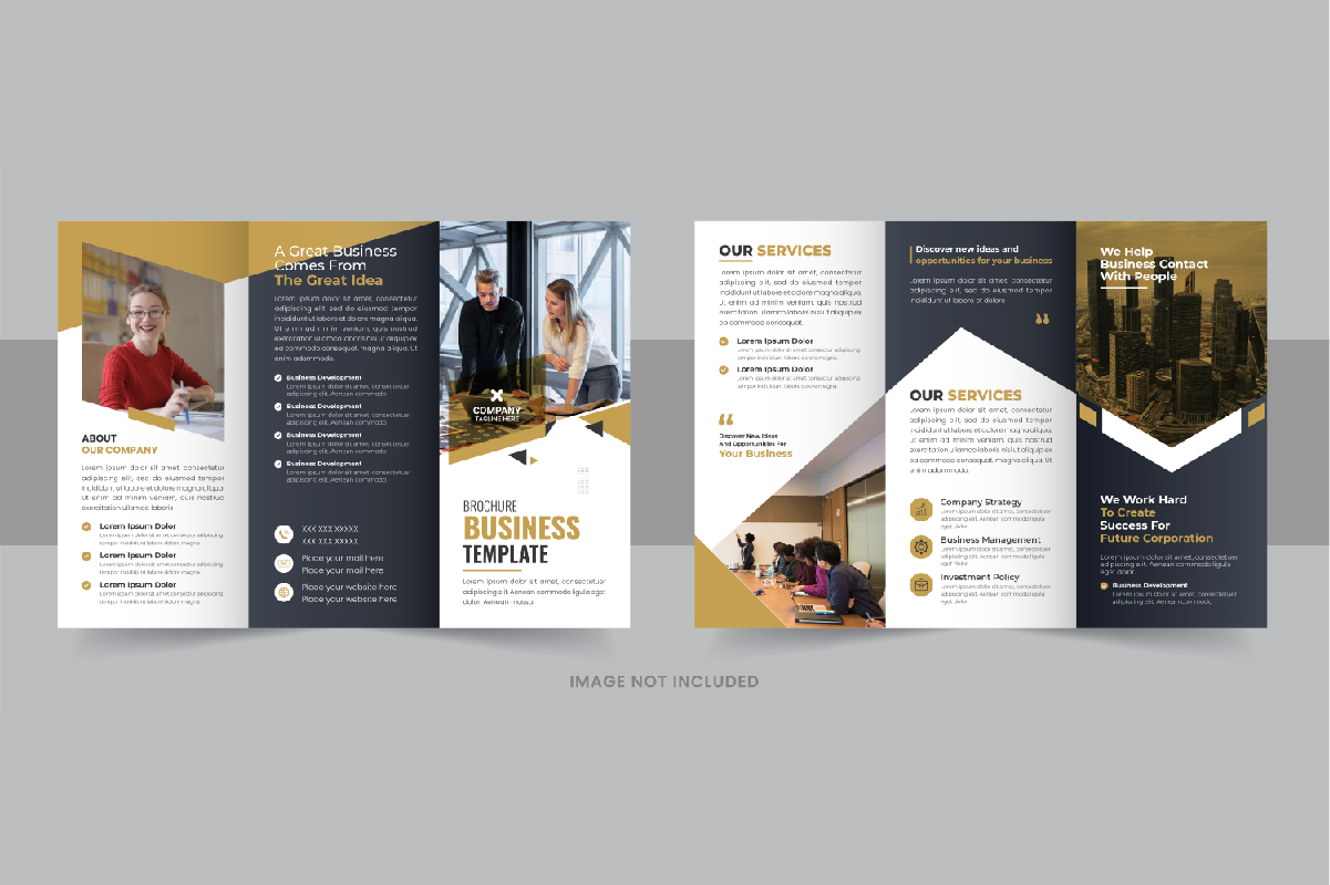 Creative Business Trifold Brochure Template design