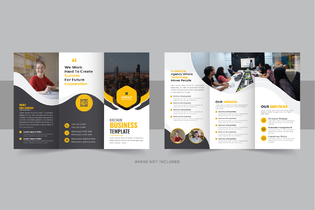 Creative Business Trifold Brochure layout