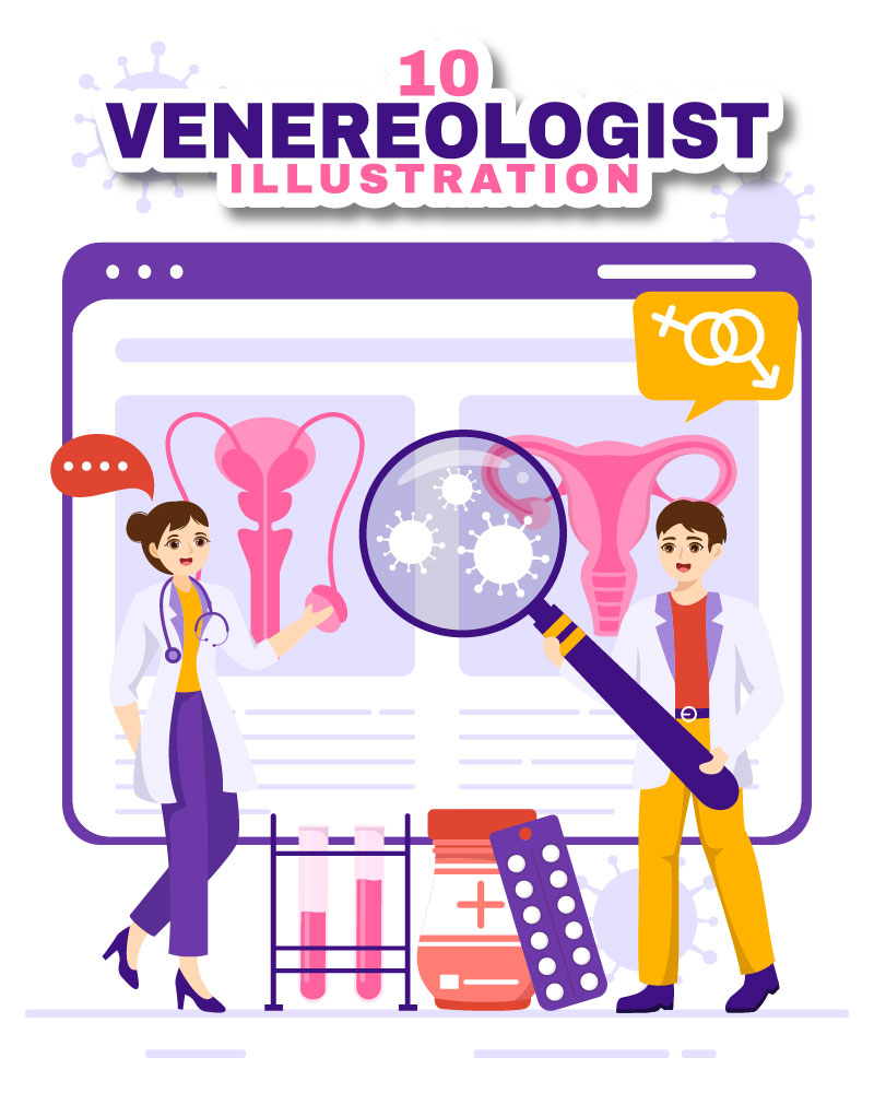 10 Venereologist Diagnostic Illustration