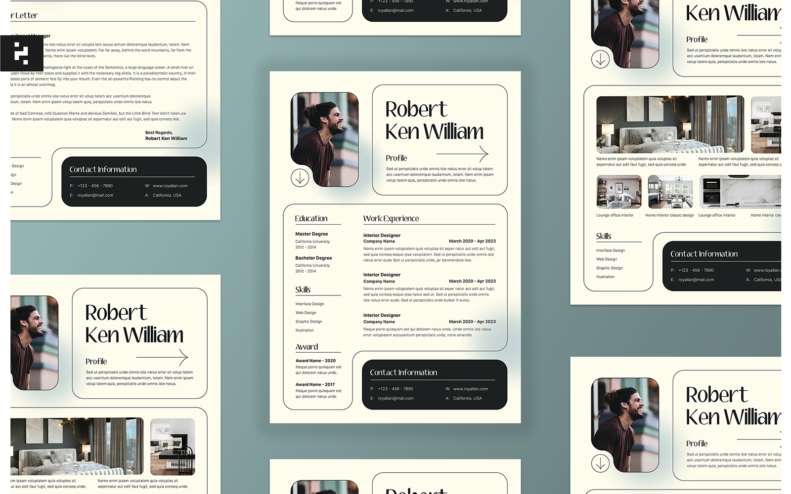 Creative Minimal CV Resume Pack Template