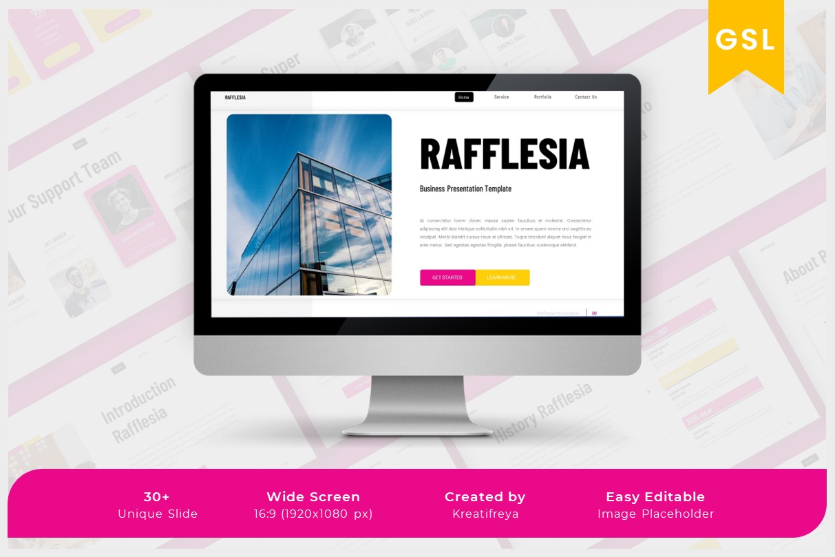 Rafflesia - Google Slide Business Creative Template