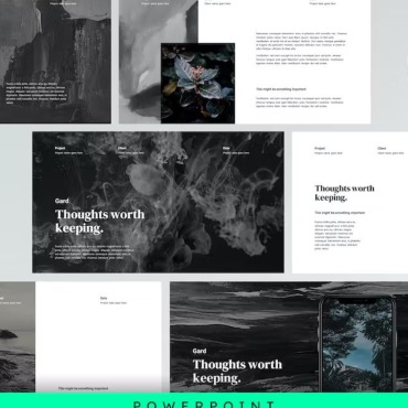 Minimal White PowerPoint Templates 344143