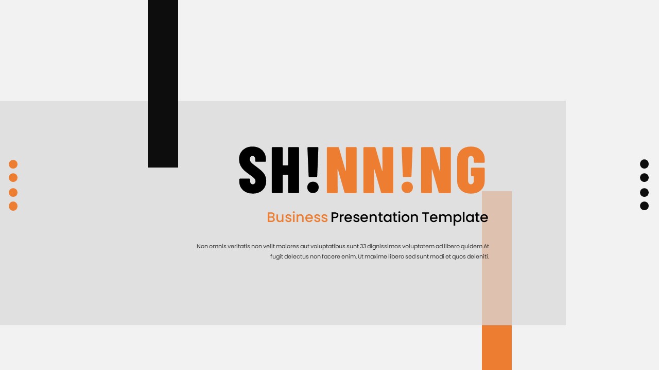 Shinning Business PowerPoint Template