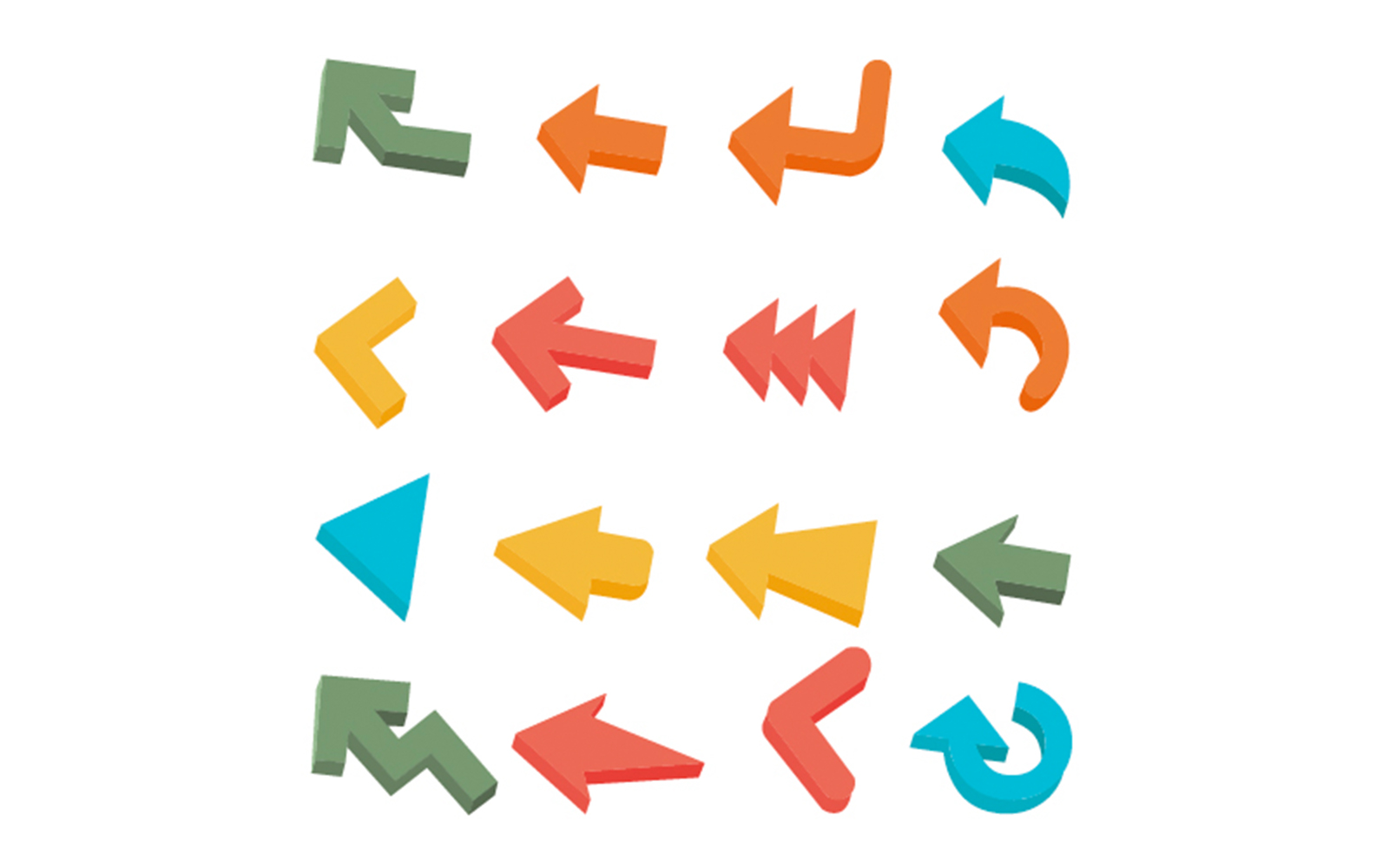 Colorful Arrows Illustration