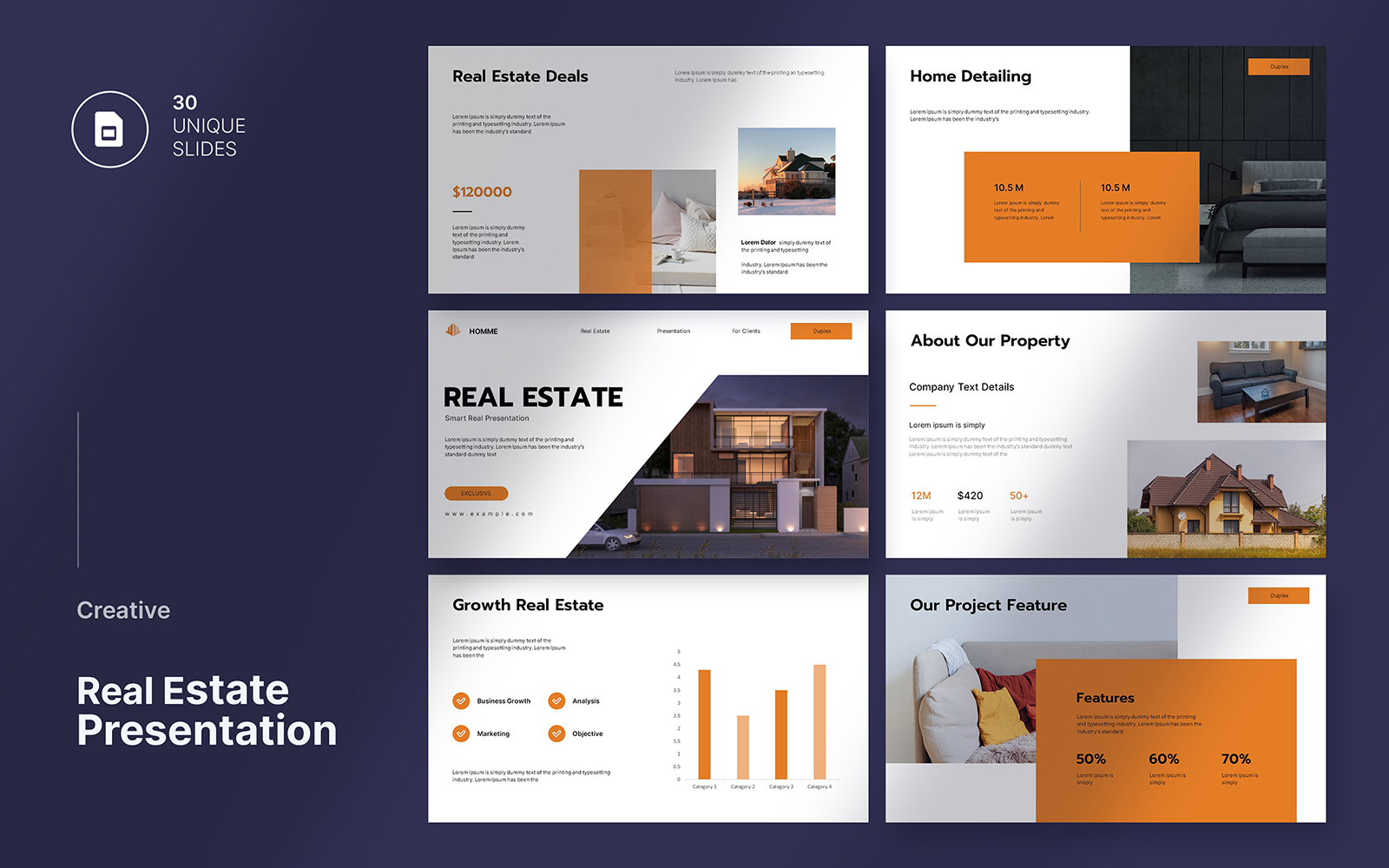 Real Estate Googleslide Presentation Template