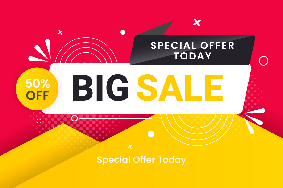 Vector sale  banner set promotion with color background and super offer banner template idea