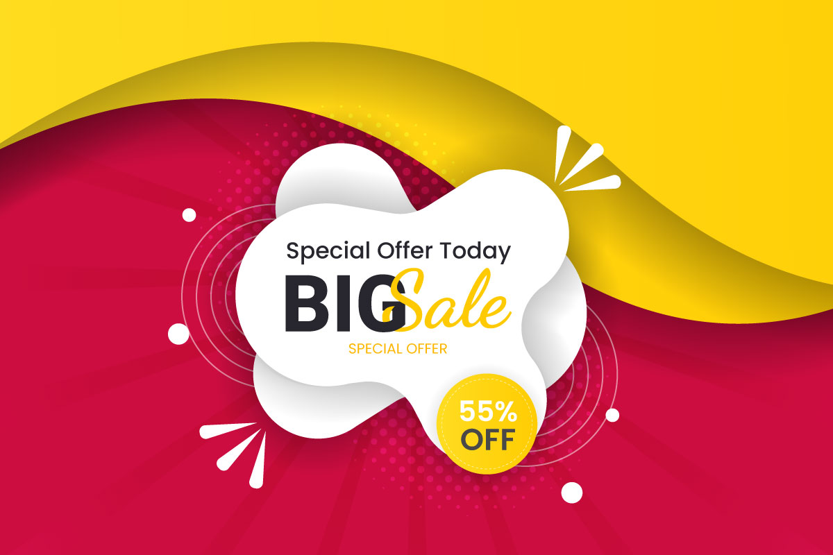 Vector sale  banner set promotion with color background and super offer banner template concept