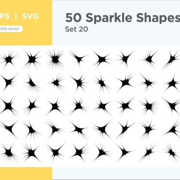 Sparkle Shape Vectors Templates 344403