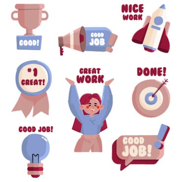 Sticker Career Illustrations Templates 344599