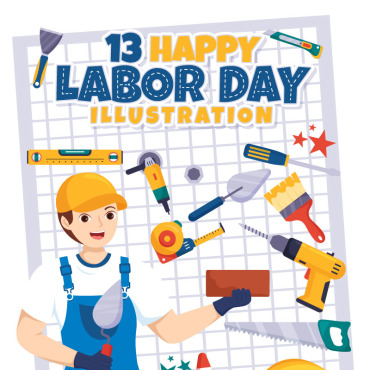 Labor Day Illustrations Templates 344619