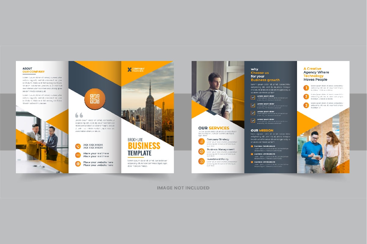 Business Tri fold Brochure layout