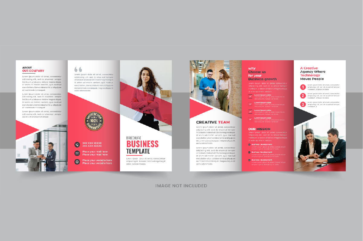 Modern tri fold business brochure design