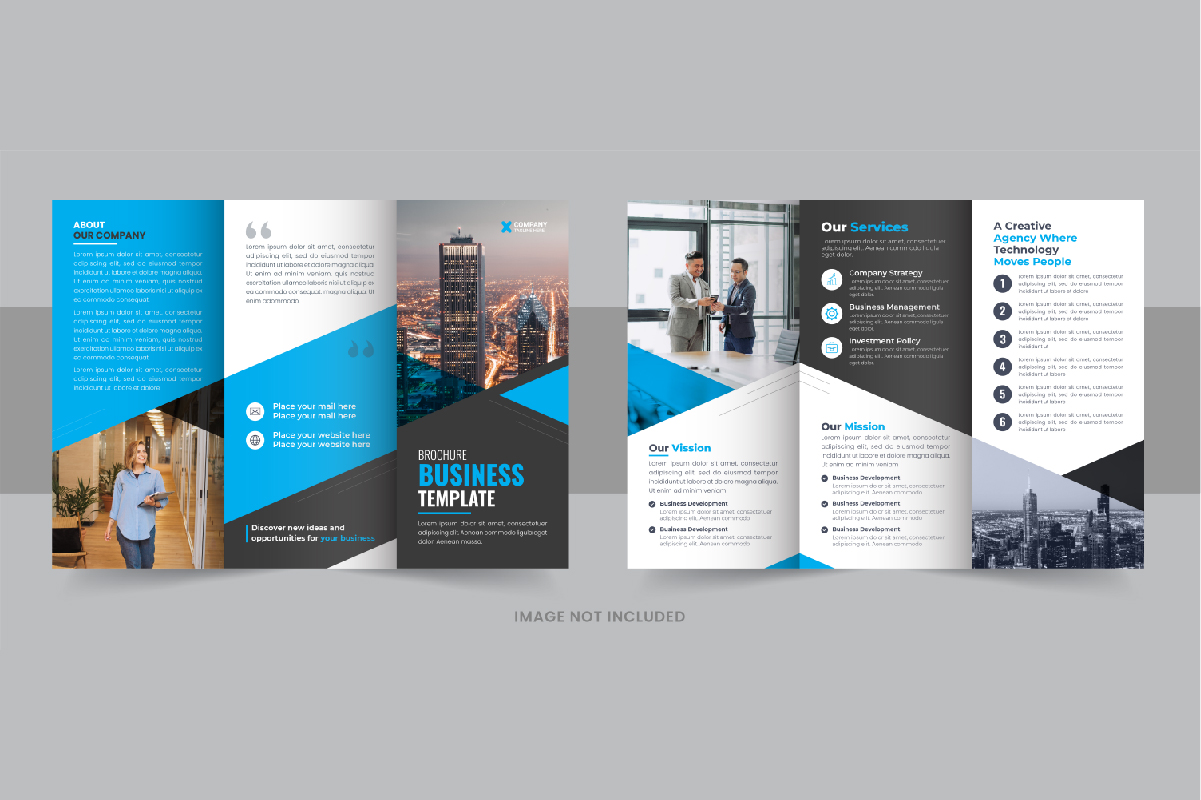 Creative Business Tri fold Brochure layout