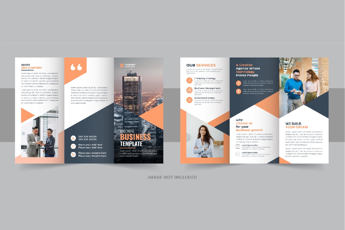 Creative tri fold business brochure