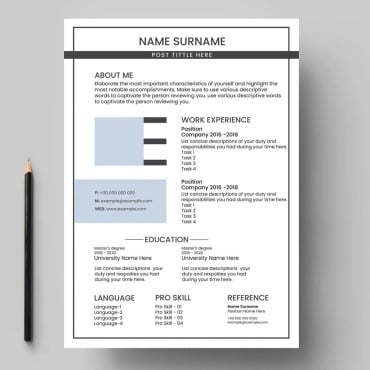 Creative Customizable Resume Templates 344773