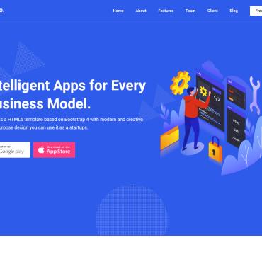 Bootstrap Business Landing Page Templates 344791