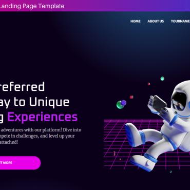 Game Gaming Landing Page Templates 344795