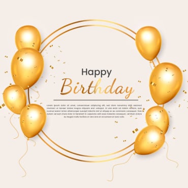 Happy Birthday Illustrations Templates 344807