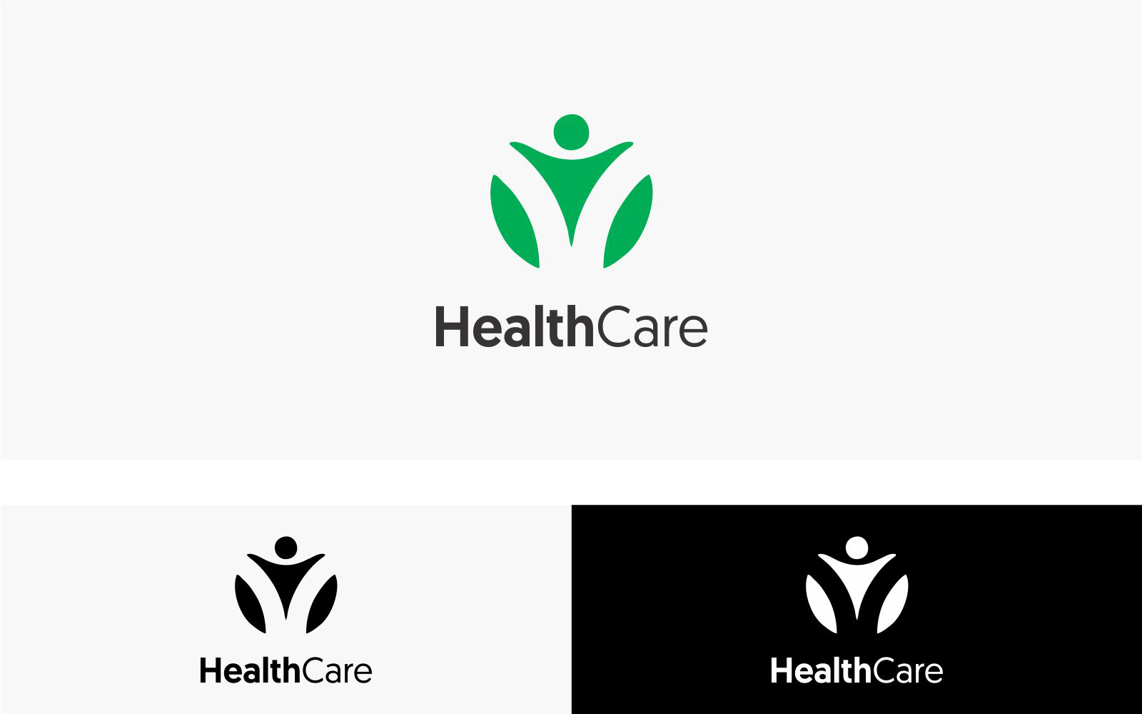 HEALTH AND FITNESS LOGO DESIGN TEMPLATE