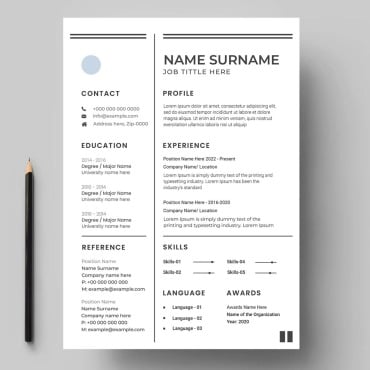 Creative Customizable Resume Templates 344928