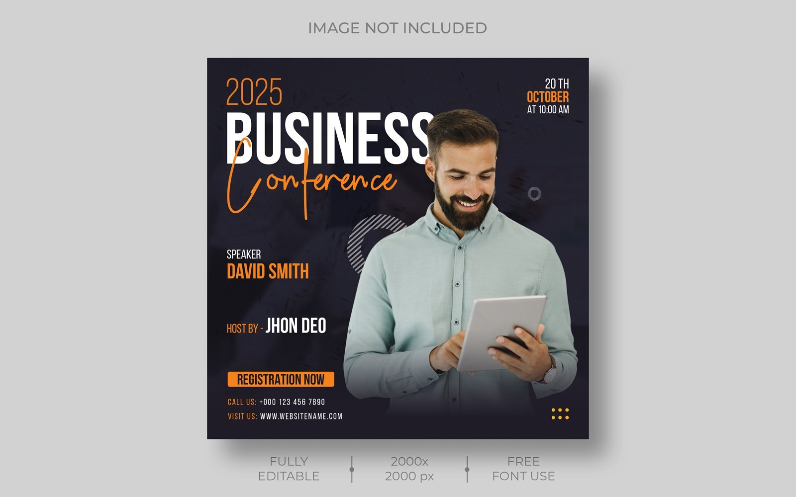 Business Marketing  Social Media Post Template