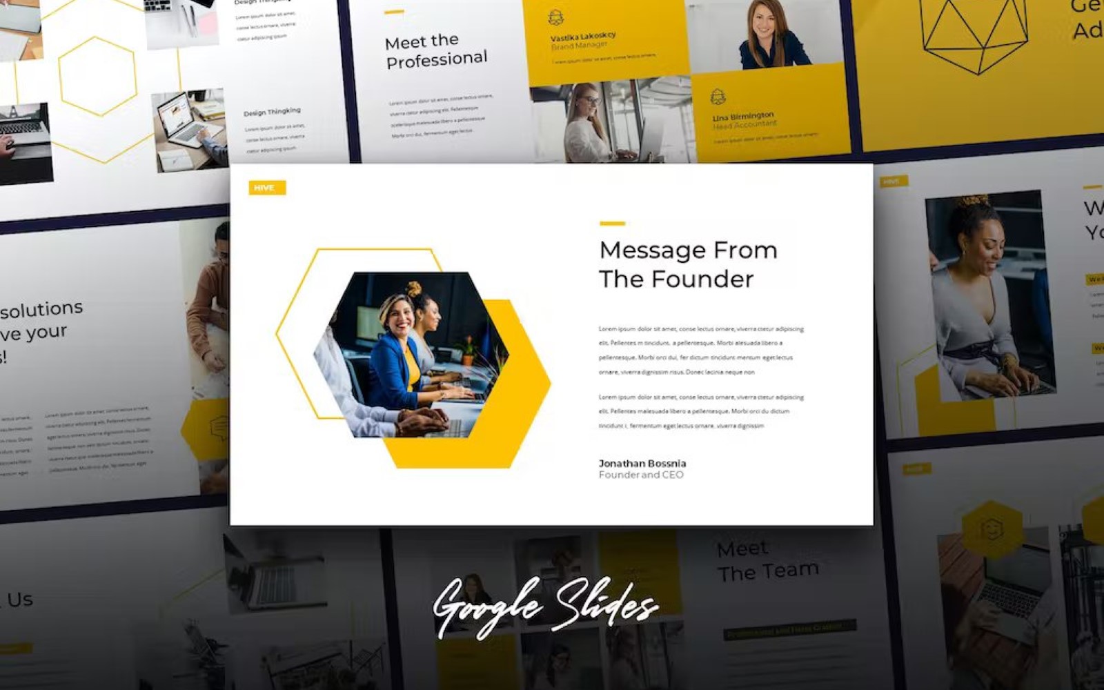 HIVE - Modern Business Google Slides Template