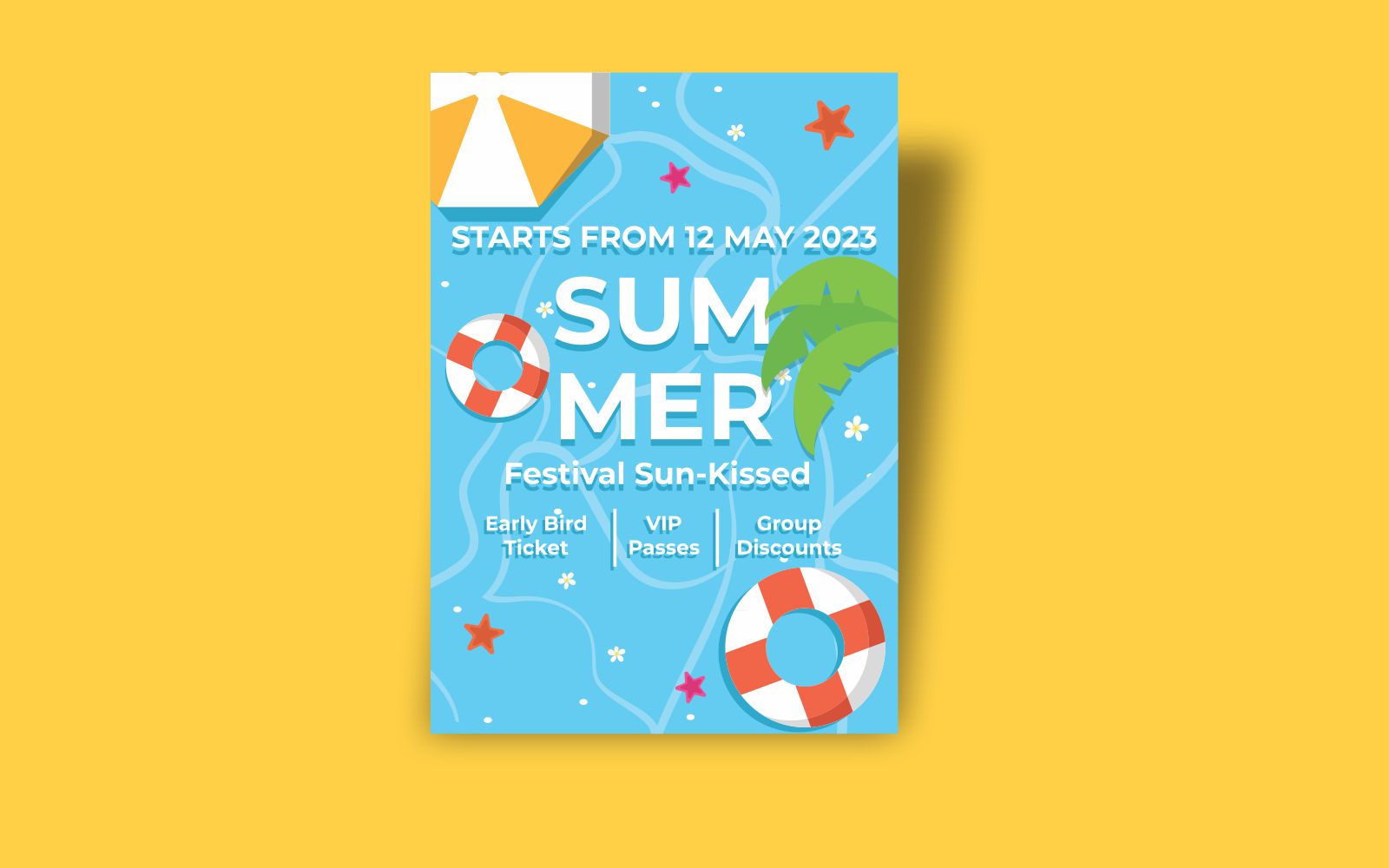 Summer Festival Flyer Template 4