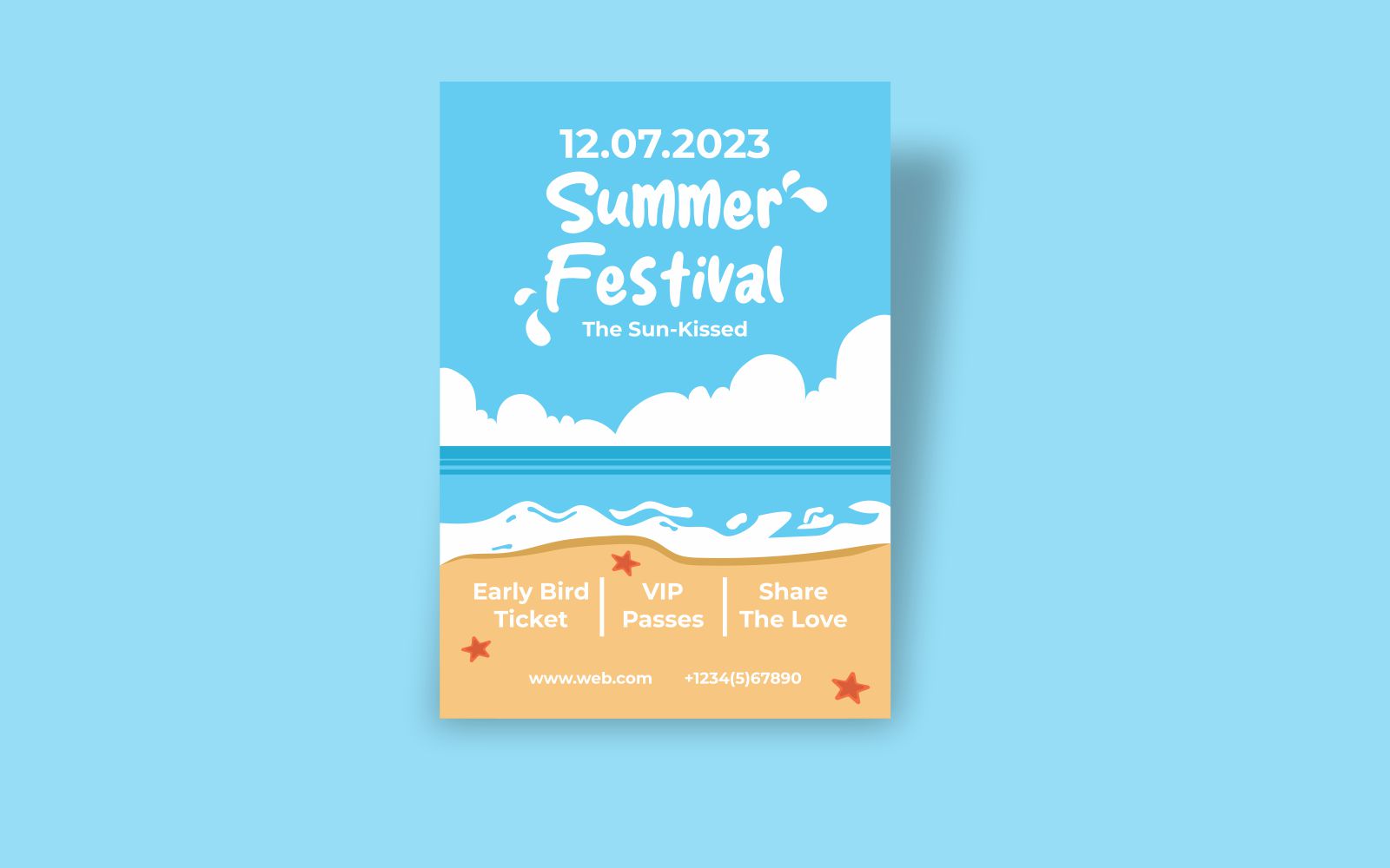 Summer Festival Flyer Template 5