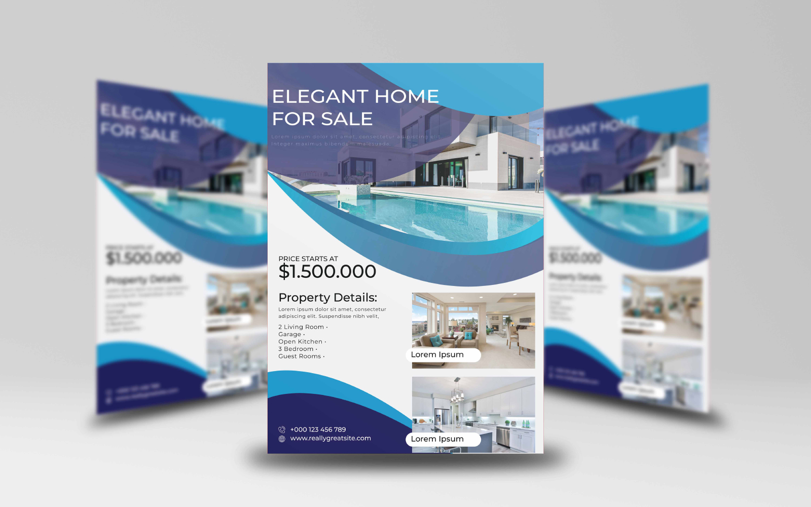 Elegant Home For Sale Flyer Template 1