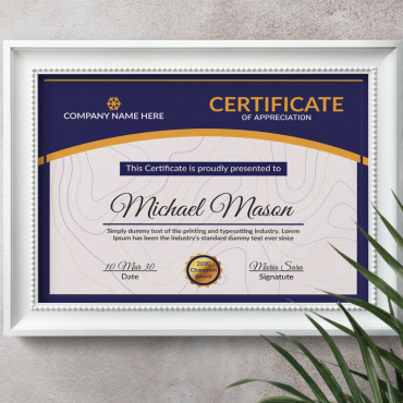 Award Background Certificate Templates 345151