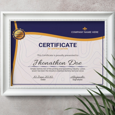Award Background Certificate Templates 345152