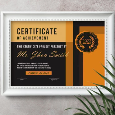 Award Background Certificate Templates 345157