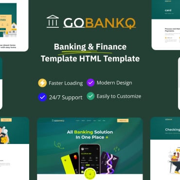 Financial Investment Responsive Website Templates 345199