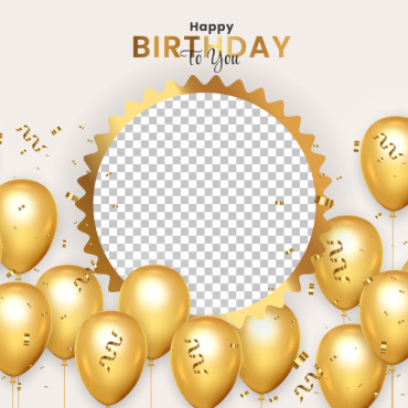 Birthday Gold Illustrations Templates 345210