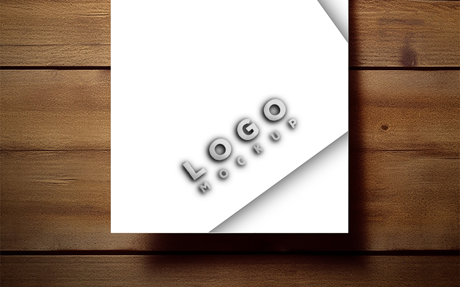 Paper Mockup | Embossed Logo Mockup