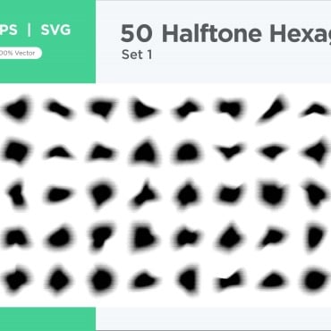 Halftone Abstract Vectors Templates 345339