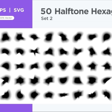 Halftone Abstract Vectors Templates 345340