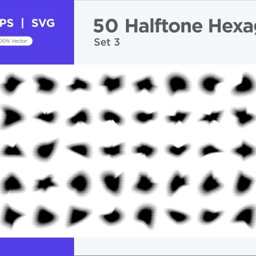 Halftone Abstract Vectors Templates 345341