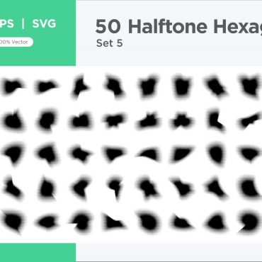 Halftone Abstract Vectors Templates 345344