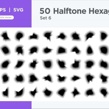 Halftone Abstract Vectors Templates 345345