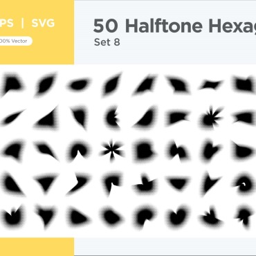 Halftone Abstract Vectors Templates 345347