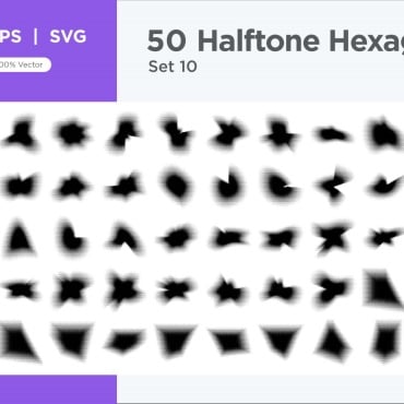 Halftone Abstract Vectors Templates 345349