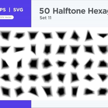 Halftone Abstract Vectors Templates 345375