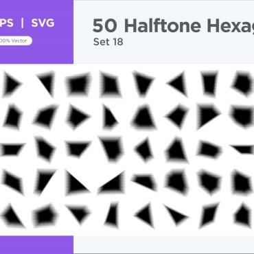 Halftone Abstract Vectors Templates 345420