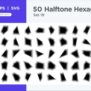 Halftone Abstract Vectors Templates 345426